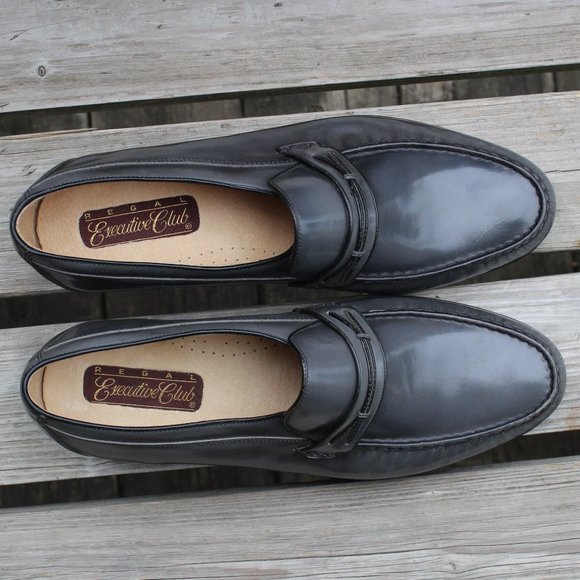 Polished Grey Leather Loafer, Men's Size 9.5 EEE, Made in Brazil - Picture 9 of 13